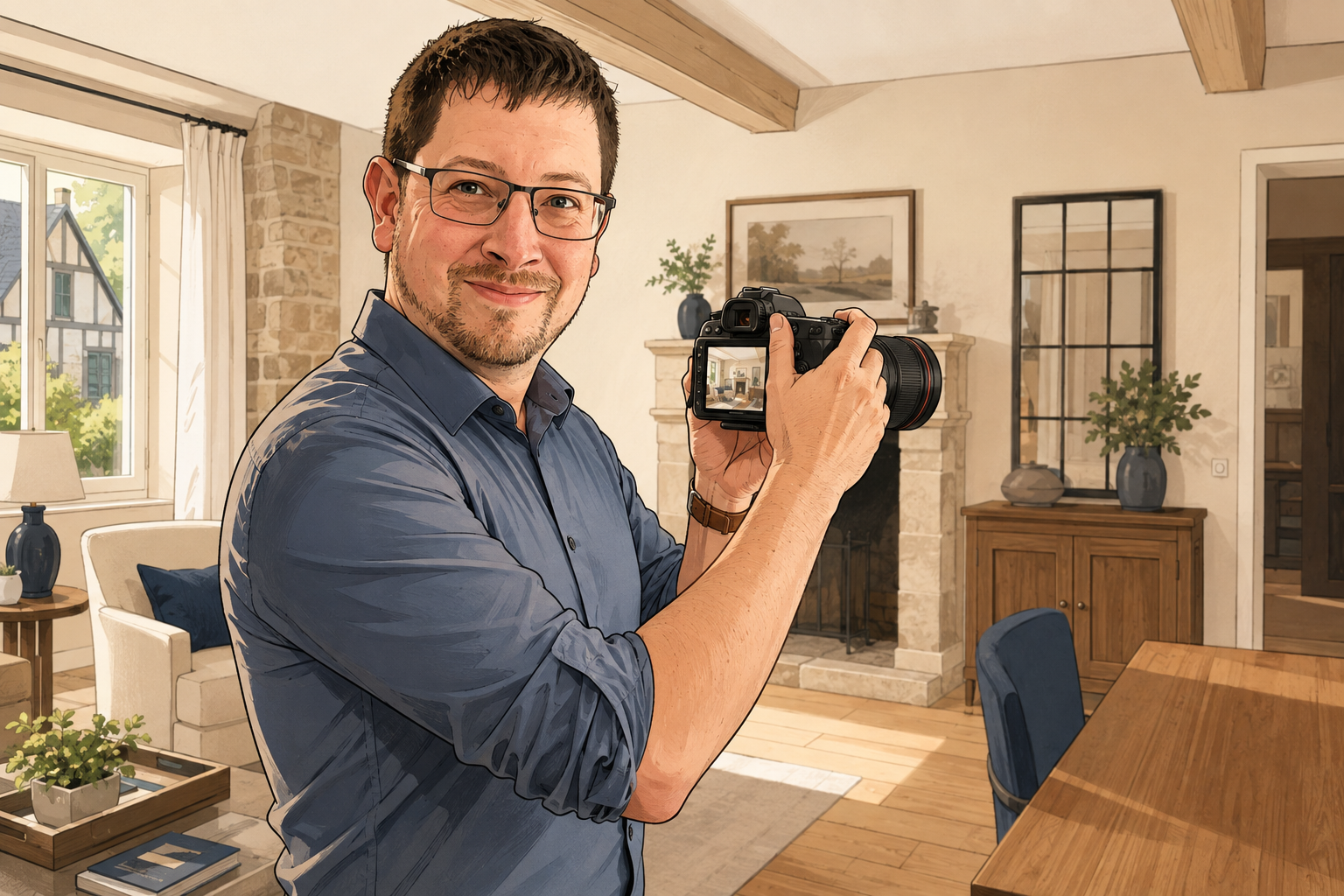 Réalisation de photographies professionnelles pour présenter un bien immobilier