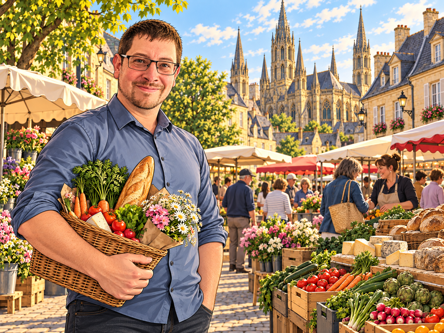 Le marché de Bayeux : un rendez-vous au cœur de la vie locale
